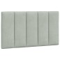 vidaXL Estructura cama con luces LED terciopelo gris claro 90x190 cm