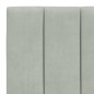 vidaXL Estructura cama con luces LED terciopelo gris claro 90x190 cm