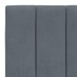 vidaXL Estructura cama con luces LED terciopelo gris oscuro 90x200 cm vidaXL Estructura cama con luces LED terciopelo gris oscuro 90x200 cm