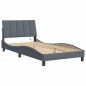 vidaXL Estructura cama con luces LED terciopelo gris oscuro 100x200 cm vidaXL Estructura cama con luces LED terciopelo gris oscuro 100x200 cm