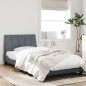 vidaXL Estructura cama con luces LED terciopelo gris oscuro 100x200 cm vidaXL Estructura cama con luces LED terciopelo gris oscuro 100x200 cm