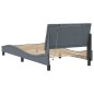 vidaXL Estructura cama con luces LED terciopelo gris oscuro 100x200 cm vidaXL Estructura cama con luces LED terciopelo gris oscuro 100x200 cm