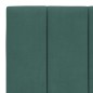 vidaXL Estructura de cama luces LED terciopelo verde oscuro 100x200 cm