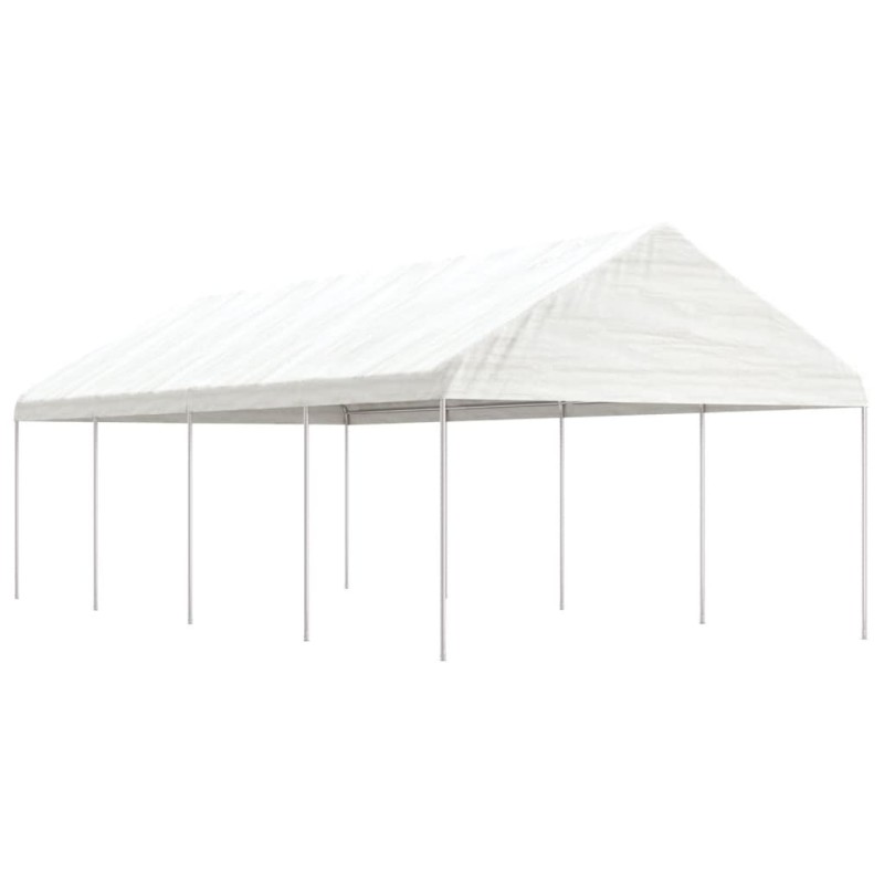 vidaXL Cenador con techo polietileno blanco 8,92x4,08x3,22 m vidaXL Cenador con techo polietileno blanco 8,92x4,08x3,22 m