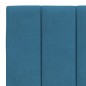 vidaXL Estructura de cama con luces LED terciopelo azul 140x200 cm