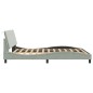 vidaXL Estructura cama con luces LED terciopelo gris claro 160x200 cm vidaXL Estructura cama con luces LED terciopelo gris claro 160x200 cm