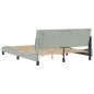 vidaXL Estructura cama con luces LED terciopelo gris claro 160x200 cm vidaXL Estructura cama con luces LED terciopelo gris claro 160x200 cm