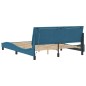 vidaXL Estructura de cama con luces LED terciopelo azul 160x200 cm vidaXL Estructura de cama con luces LED terciopelo azul 160x200 cm