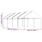 vidaXL Cenador con techo polietileno blanco 8,92x4,08x3,22 m vidaXL Cenador con techo polietileno blanco 8,92x4,08x3,22 m