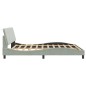 vidaXL Estructura cama con luces LED terciopelo gris claro 180x200 cm vidaXL Estructura cama con luces LED terciopelo gris claro 180x200 cm