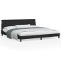 vidaXL Estructura de cama con luces LED terciopelo negro 200x200 cm vidaXL Estructura de cama con luces LED terciopelo negro 200x200 cm