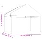 vidaXL Cenador con techo polietileno blanco 8,92x4,08x3,22 m vidaXL Cenador con techo polietileno blanco 8,92x4,08x3,22 m