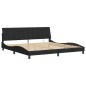 vidaXL Estructura de cama con luces LED terciopelo negro 200x200 cm vidaXL Estructura de cama con luces LED terciopelo negro 200x200 cm