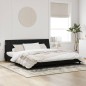vidaXL Estructura de cama con luces LED terciopelo negro 200x200 cm vidaXL Estructura de cama con luces LED terciopelo negro 200x200 cm