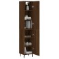 vidaXL Aparador alto madera contrachapada roble marrón 34,5x34x180 cm vidaXL Aparador alto madera contrachapada roble marrón 34,5x34x180 cm