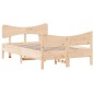 vidaXL Estructura de cama con cabecero madera maciza pino 120x200 cm vidaXL Estructura de cama con cabecero madera maciza pino 120x200 cm