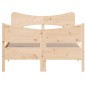 vidaXL Estructura de cama con cabecero madera maciza pino 120x200 cm vidaXL Estructura de cama con cabecero madera maciza pino 120x200 cm