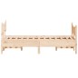 vidaXL Estructura de cama con cabecero madera maciza pino 120x200 cm vidaXL Estructura de cama con cabecero madera maciza pino 120x200 cm