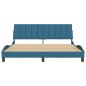 vidaXL Estructura de cama con cabecero terciopelo azul 180x200 cm vidaXL Estructura de cama con cabecero terciopelo azul 180x200 cm