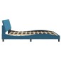 vidaXL Estructura de cama con cabecero terciopelo azul 180x200 cm vidaXL Estructura de cama con cabecero terciopelo azul 180x200 cm