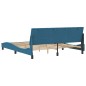 vidaXL Estructura de cama con cabecero terciopelo azul 180x200 cm vidaXL Estructura de cama con cabecero terciopelo azul 180x200 cm