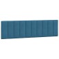 vidaXL Estructura de cama con cabecero terciopelo azul 180x200 cm vidaXL Estructura de cama con cabecero terciopelo azul 180x200 cm