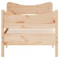 vidaXL Estructura de cama con cabecero madera maciza de pino 90x200 cm vidaXL Estructura de cama con cabecero madera maciza de pino 90x200 cm