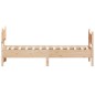vidaXL Estructura de cama con cabecero madera maciza de pino 90x200 cm vidaXL Estructura de cama con cabecero madera maciza de pino 90x200 cm