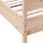 vidaXL Estructura de cama con cabecero madera maciza de pino 90x200 cm vidaXL Estructura de cama con cabecero madera maciza de pino 90x200 cm