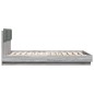 vidaXL Cama con cabecero madera de ingeniería gris Sonoma 120x200 cm vidaXL Cama con cabecero madera de ingeniería gris Sonoma 120x200 cm
