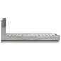 vidaXL Cama con cabecero madera de ingeniería gris Sonoma 100x200 cm vidaXL Cama con cabecero madera de ingeniería gris Sonoma 100x200 cm