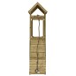 vidaXL Casa de juegos con pared escalada de madera impregnada de pino vidaXL Casa de juegos con pared escalada de madera impregnada de pino