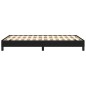vidaXL Estructura de cama tela negro 120x190 cm vidaXL Estructura de cama tela negro 120x190 cm