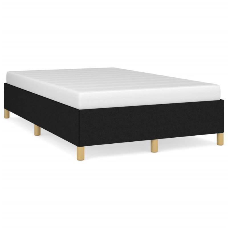 vidaXL Estructura de cama tela negro 120x190 cm vidaXL Estructura de cama tela negro 120x190 cm