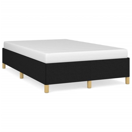 vidaXL Estructura de cama tela negro 120x190 cm