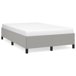 vidaXL Estructura de cama tela gris claro 120x190 cm