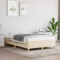 vidaXL Estructura de cama tela crema 120x190 cm vidaXL Estructura de cama tela crema 120x190 cm