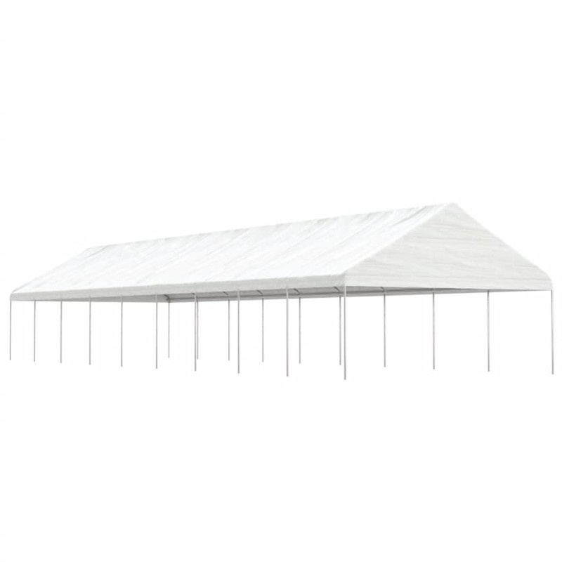 vidaXL Cenador con techo polietileno blanco 20,07x5,88x3,75 m vidaXL Cenador con techo polietileno blanco 20,07x5,88x3,75 m