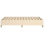 vidaXL Estructura de cama tela crema 120x190 cm vidaXL Estructura de cama tela crema 120x190 cm