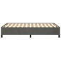 vidaXL Estructura de cama terciopelo gris oscuro 120x190 cm vidaXL Estructura de cama terciopelo gris oscuro 120x190 cm