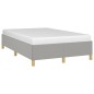 vidaXL Estructura de cama tela gris claro 120x190 cm vidaXL Estructura de cama tela gris claro 120x190 cm