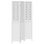 vidaXL Biombo separador de 3 paneles madera maciza Paulownia blanco vidaXL Biombo separador de 3 paneles madera maciza Paulownia blanco