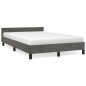 vidaXL Estructura cama con cabecero terciopelo gris oscuro 120x190 cm vidaXL Estructura cama con cabecero terciopelo gris oscuro 120x190 cm