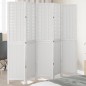 vidaXL Biombo separador de 5 paneles madera maciza Paulownia blanco vidaXL Biombo separador de 5 paneles madera maciza Paulownia blanco