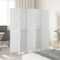vidaXL Biombo separador de 5 paneles madera maciza Paulownia blanco vidaXL Biombo separador de 5 paneles madera maciza Paulownia blanco