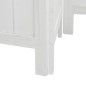 vidaXL Biombo separador de 5 paneles madera maciza Paulownia blanco vidaXL Biombo separador de 5 paneles madera maciza Paulownia blanco