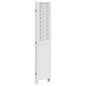 vidaXL Biombo separador de 6 paneles madera maciza Paulownia blanco