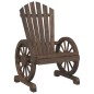 vidaXL Sillón de jardín Adirondack madera maciza de abeto