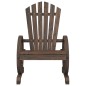 vidaXL Sillón de jardín Adirondack madera maciza de abeto