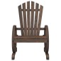 vidaXL Sillones de jardín Adirondack 2 uds madera maciza de abeto vidaXL Sillones de jardín Adirondack 2 uds madera maciza de abeto